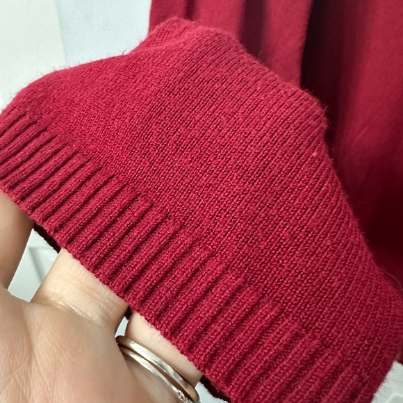 Torrid Deep Red Pullover Keyhole Fitted Sweater - Picture 3 of 5